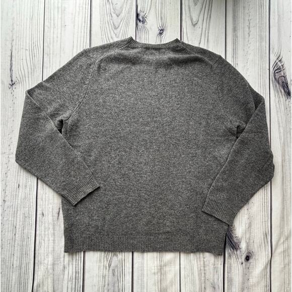 Eddie Bauer Men's Size XL 100% Lambswool Gray Sweater Warm Cozy Wool - Picture 6 of 8
